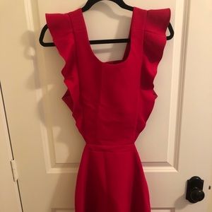 BCBG Fuschia dress with back cutout
